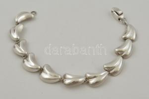 Ezüst(Ag) nagy fantáziaszemes karkötő, jelzett, h: 20 cm, nettó: 20,5 g