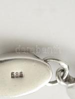 Ezüst(Ag) nagy fantáziaszemes karkötő, jelzett, h: 20 cm, nettó: 20,5 g