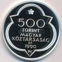 1990. 500Ft Ag "Mátyás király - Buda" T:PP enyhe felületi karc
Adamo EM114