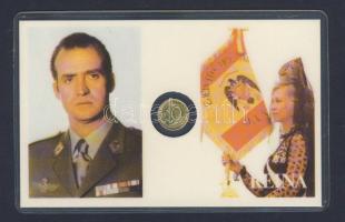 Spanyolország  1982. 100P Au mini érem "Juan Carlos" 0,333-as minőségű T:1