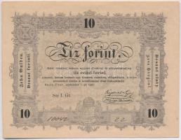 1848. 10Ft Kossuth Bankó hajtatlan T:I- Hungary 1848. 10 Forints Kossuth Bankó unfolded C:AU Adamo G111