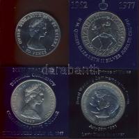 Nagy-Britannia 1977. 25p "Elizabeth" T:BU Eredeti dísztokban! + 1981. 25p "Diana és Károly" T:BU Eredeti dísztokban! + St. Helena 1984. 50p "András herceg látogatása" T:BU + Új-Zéland 1967. 1$ T:BU Eredeti dísztokban!