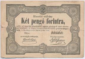 1849. 2Ft Kossuth bankó T:III-  Hungary 1849. 2 Forints Kossuth bankó C:VG  Adamo G108