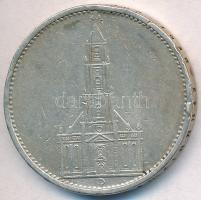 Német Harmadik Birodalom 1934D 5M Ag "Náci hatalom első évfordulója" T:2,2- ph.
German Th...