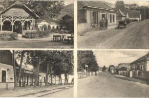 Várgedefürdő, Hodejovo-Kupele; vasútállomás, fürdő, utcakép, üzlet. Adolf Grossmann kiadása / railway station, spa, street view with shop (EK)