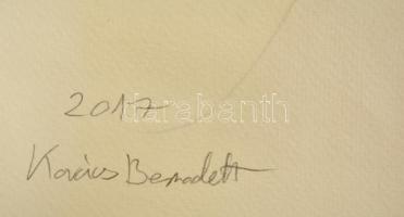 Kovács Bernadett (1988- ): Metamorfózis II., hidegtű, papír, hátulján jelzett, 50×35 cm