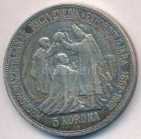 1907KB 5K Ag "Ferenc József koronázásnak 40. évfordulója" T:2-
Adamo K7.1