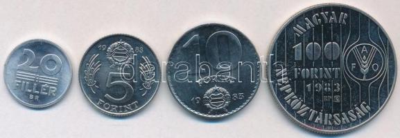 1983. 20f Al + 5Ft Ni + 10Ft Ni + 100Ft Cu-Ni "FAO-sorozat II" T:1,1-
Adamo EM69, EM70, E...