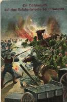 Ein Nachtangriff auf eine Kosakenbrigade bei Limanowa / WWI K.u.K. night attack on cossack troops. L. & P. 1800. Kön. ung. Landsturm A. A. No. 5/u. III. (EB)