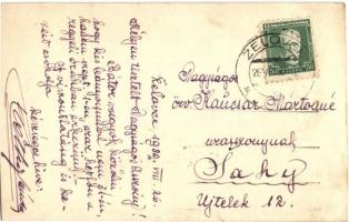 1930 Zsély, Zelovce; Zichy kastély / Zámok / castle, photo (EK)