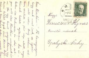 Bakabánya, Pukanec; Masaryk tér szoborral / Námestie / square with monument