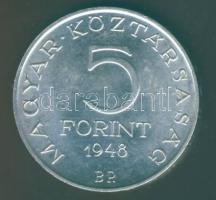 1948. 5Ft Ag "Petőfi" T:2