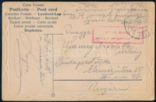 1917 Képeslap / Postcard Briefzensur der k.u.k. Seefliegerkorps Pola