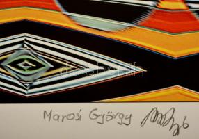 Marosi György (1964- ): Torus. Elektrográfia, papír, jelzett, számozott (4/6), 27×30 cm