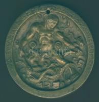 1920-as évek "A kéve" Br nagyalakú emlékérem. Szig:Zuttoni T:2 felül átfúrva