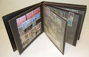 Judaika propagandabélyegek, levélzárók, tabok (össz: 142 db) albumban (vegyes minőség)