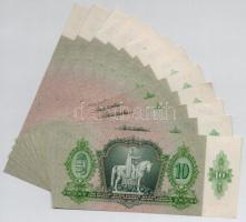 1936. 10P (12x) közte sorszámkövető pár és hármas valamint két darab egyugrásos sorszámkövető pár T:...