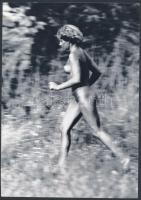 cca 1980 10 db aktfotóról készült nyomtatvány, 14x18,5 és 21x15 cm közti méretben