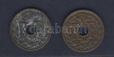 Francia-Indokína 1935+1938. 1/2c (2x) T:2,3