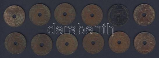 Francia-Indokína 1922-39. 1c (12x) T:2,3