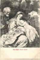 11 db RÉGI vallásos művészlap, vegyes minőség / 11 pre-1945 religious art postcards, mixed quality