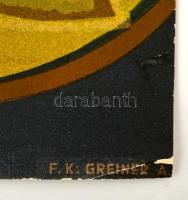 cca 1935 Hohner harmonika reklám plakát, színes litográfia. Hauptmann grafika, Klösz nyomda, f.k. Gr...