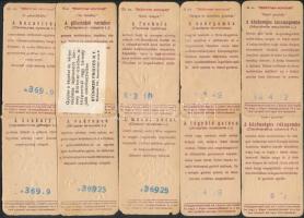 18 db színes litho kártya a Stühmer-sorozatból, különféle növények leírásával, néhányon szakadással,...