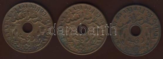 Holland Kelet-India 1937-45. 1c (3x) T:2,3