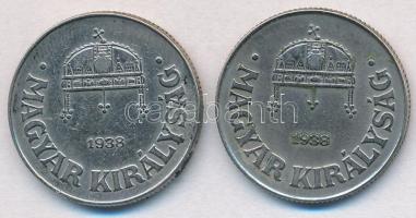 1938. 50f Cu-Ni (2x) T:2,2-