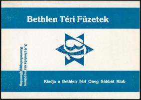 1992-1994 a Bethlen Téri Füzetek 1. és 3. füzete, papírkötésben, érdekes írásokkal