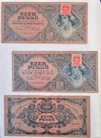 ~190db-os rendkívül tartalmas, vegyes, nagyrészt magyar bankjegy tétel albumba rendezve, benne &quot...