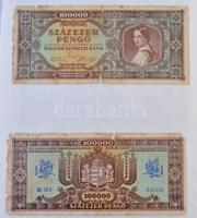 ~190db-os rendkívül tartalmas, vegyes, nagyrészt magyar bankjegy tétel albumba rendezve, benne &quot...