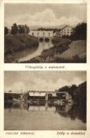 Gibárt, Villanytelep a malommal, Zsilip a stranddal (EK)