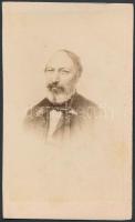 cca 1860 Vörösmarty Mihály (1800-1855) fénynyomat Tiedge János fotója nyomán, 10,5x6 cm