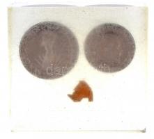 1971. 5Ft Ni + 1971. 10Ft műanyag tömbben, "ÁPV" jelzéssel, "BUÉK 1972" feliratt...