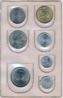 Izrael 1979. 1a-5L (7xklf) forgalmi sor plasztiktokban T:1 Israel 1979. 1 Agora - 5 Lirot (7xdiff) coin set in plastic case C:UNC