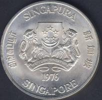 Szingapúr 1976. 10$ Ag "Hajó" T:2