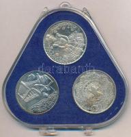 Csúcs Viktória (1934-) DN "Kalocsa, Kiskunhalas, Mezőkövesd" ezüstözött fém emlékérem szet...