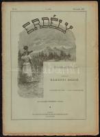 1896-1897 Kolozsvár, Az Erdély honismertető lap V. évfolyamának 9. száma, és VI. évfolyamának 4-5. s...