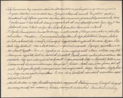 1917 Magyar katona kézzel írt levele, saját kézzel készített rajzzal, 17,5x22 cm