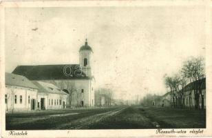 Kistelek, Kossuth utca templommal (Rb)