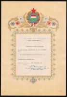 1971, 1974 Bp., Önkéntes rendőrnek kiosztott 2 db dicsérő oklevél