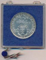 1976. 200Ft Ag "II. Rákóczi Ferenc" eredeti, plombált sérült MNB plasztiktokban T:BU
Adam...