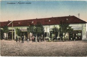 Orosháza, Piac tér, Schwarcz Dávid Fiai és Friedrich üzlete (kis szakadás / small tear)