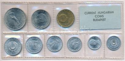 1977. 2f-10Ft (9xklf) érmés forgalmi sor fóliatokban T:1 Adamo FO10