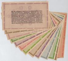 1946. 13db-os vegyes adópengő bankjegy tétel, közte fordított címer T:II-III-