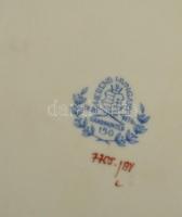 Apponyi mintás Herendi tálka, kézzel festett, jelzett, kis kopásnyomokkal, 14×9,5 cm