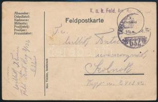 Austria-Hungary Field postcard &quot;K.u.k. Feld. Art. Rgt. Nr. 132&quot; + &quot;TP 632&quot;, Tábori posta levelezőlap &quot;K.u.k. Feld. Art. Rgt. Nr. 132&quot; + &quot;TP 632&quot;