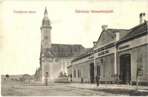 Bóly, Németbóly; Templom utca, Községi tanácsterem, Római katolikus fiú és leány iskola,  (EK)