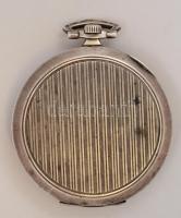 Tissot ezüst (Ag.) zsebóra, Sárga János [ékszerész], Budapest, jelzett, nem működik, bruttó 53,2 g